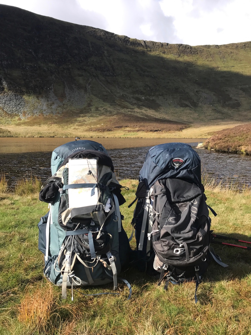 Wild camping rucksacks