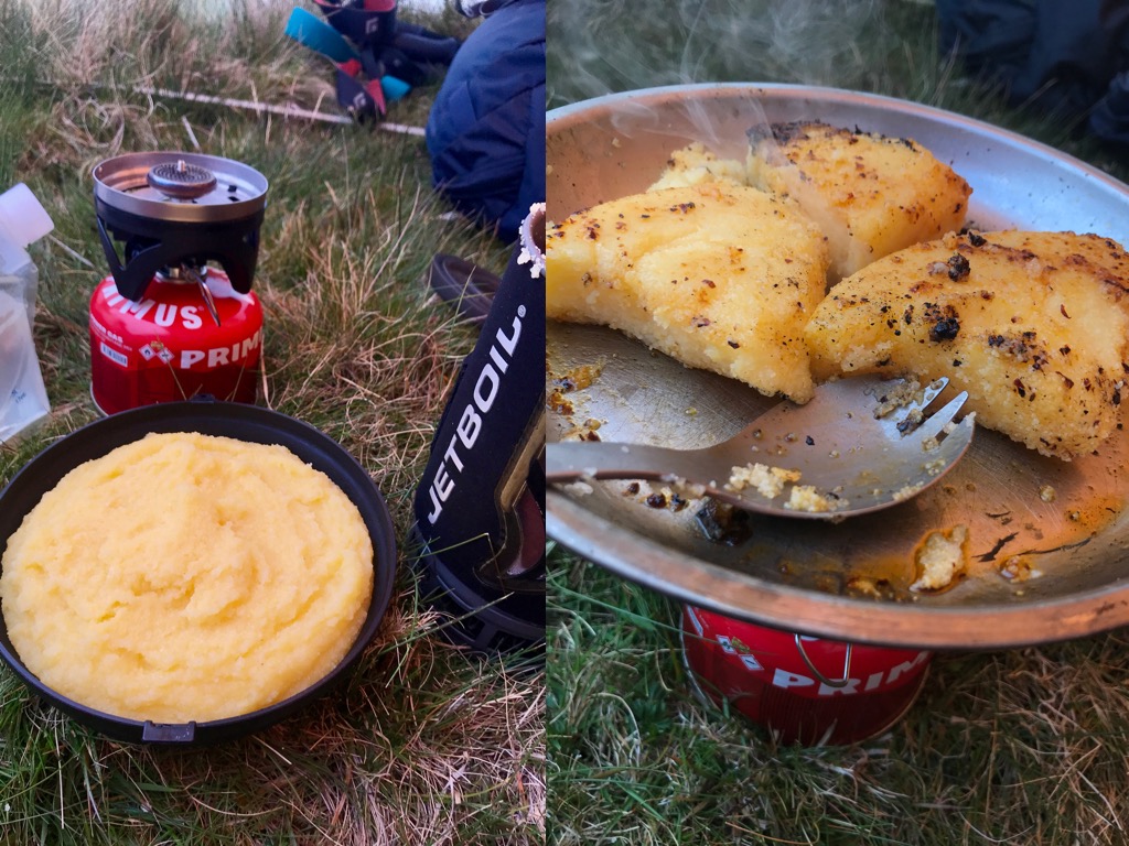 Campstove polenta
