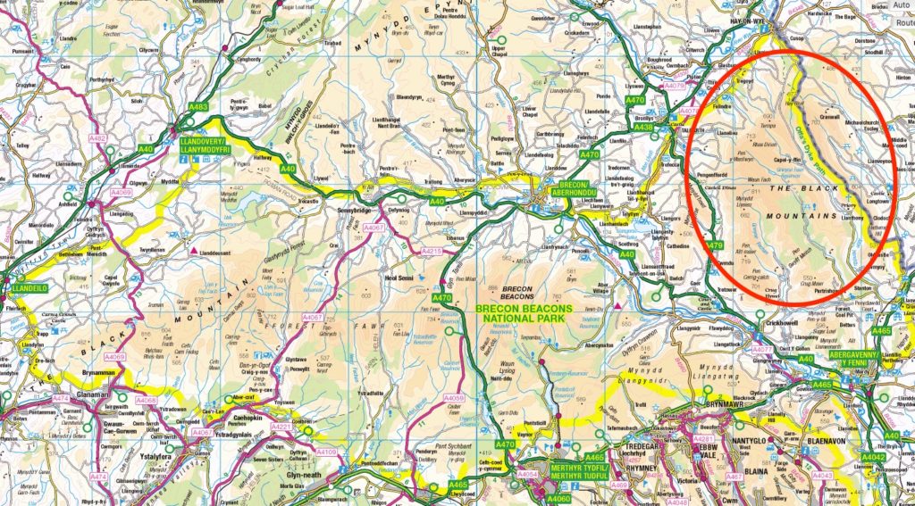 Black Mountains Wild Camping Map ViewRanger 1024x567 