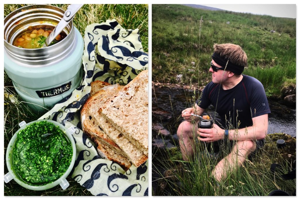 Lentil Soup with Wild Garlic Pesto in the Thermos King Food Flask