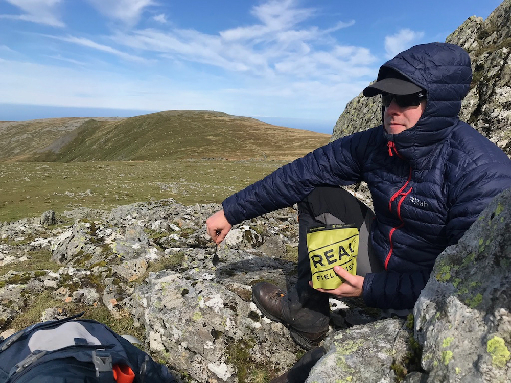 Lunch stop below Carnedd Llewelyn 