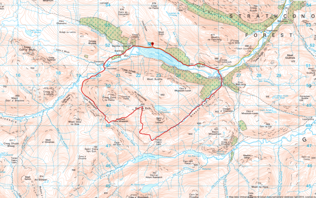 Bac an Eich Route Map