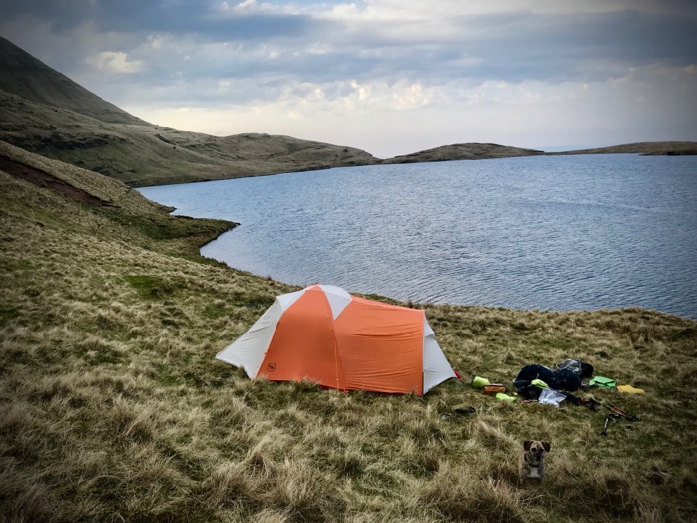 Wild camping at Llyn y Fan Fawr, Black Mountain, Brecon Beacons