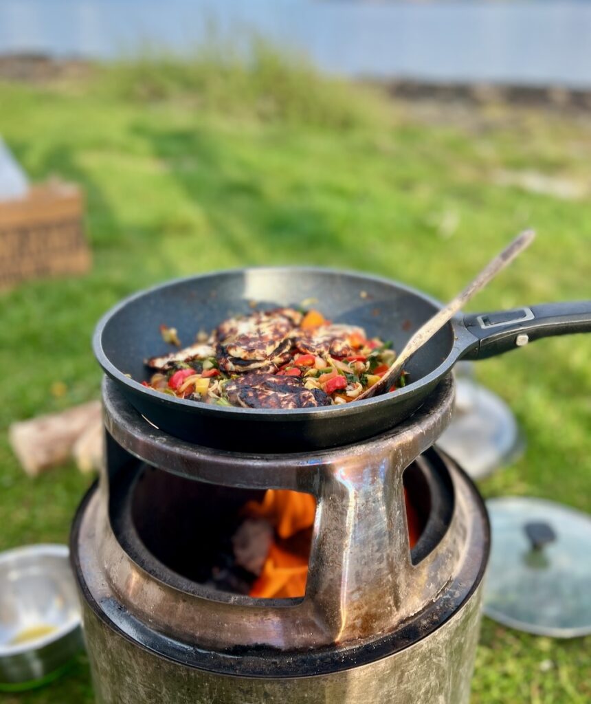 Solo Stove Large Cast Iron Wok for Bonfire and Yukon Wood Burning Fire Pits