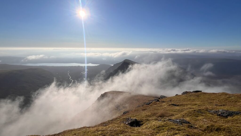 Fannichs Munros: Looking towards Sgùrr nan Clach Geala from Sgùrr nan Each.