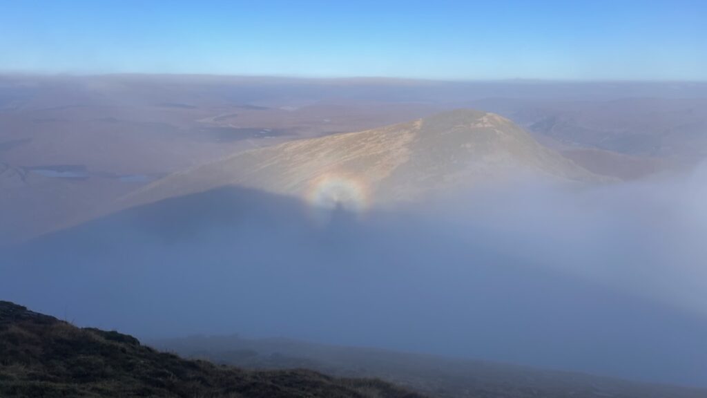 Brocken Spectre from the Fannichs Munros