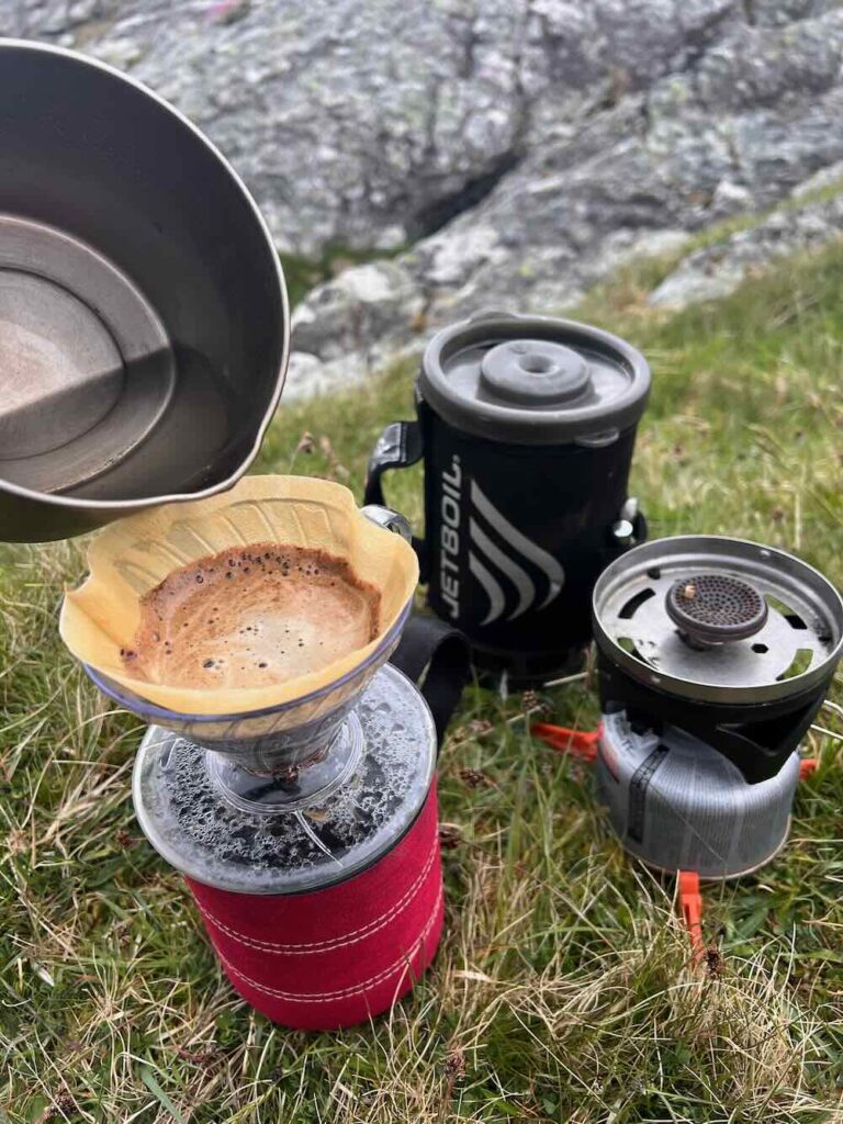camping coffee: v60 pourover