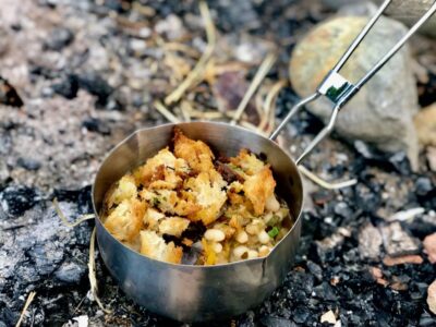 Dehydrated Vegetarian Mushroom and Aubergine Cassoulet