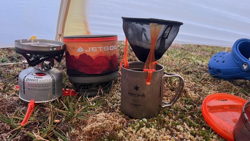Camping coffee with the GSI Java Drip