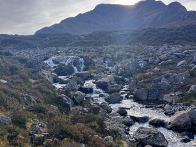 View towards Ben Alder from camp.