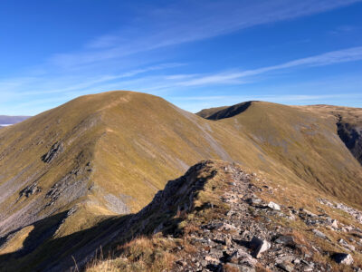 Looking back towards Aonach Beag and Geal-Charn.