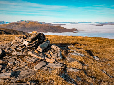 Summit Cairn at Aonach Beag.