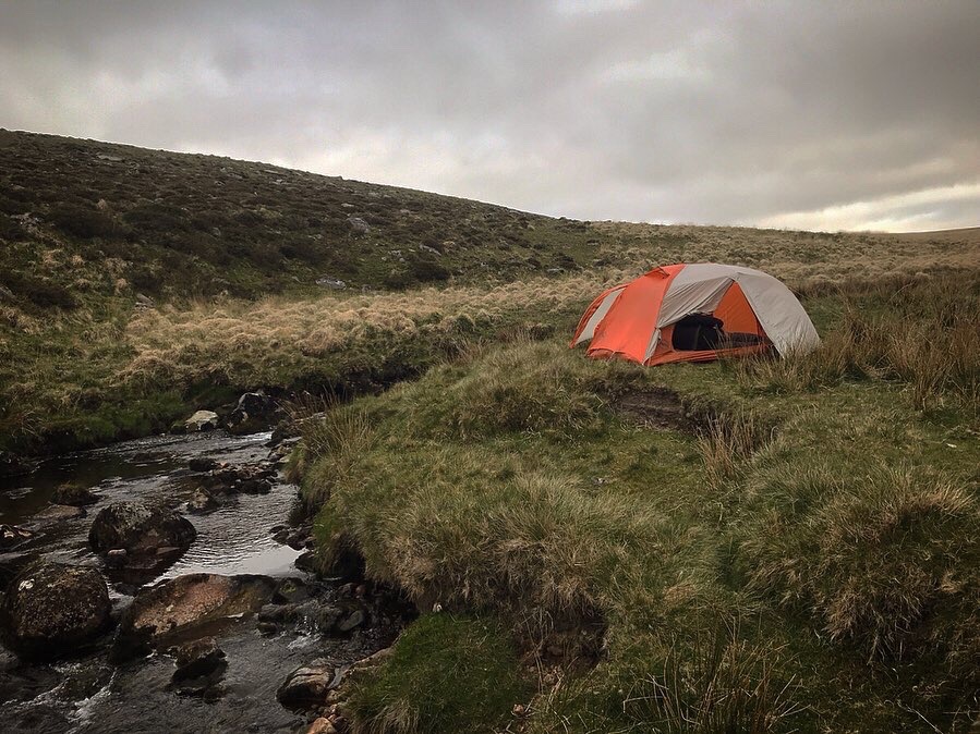 Wild Camping on the West Okemont River near Yes Tor and High Willhays